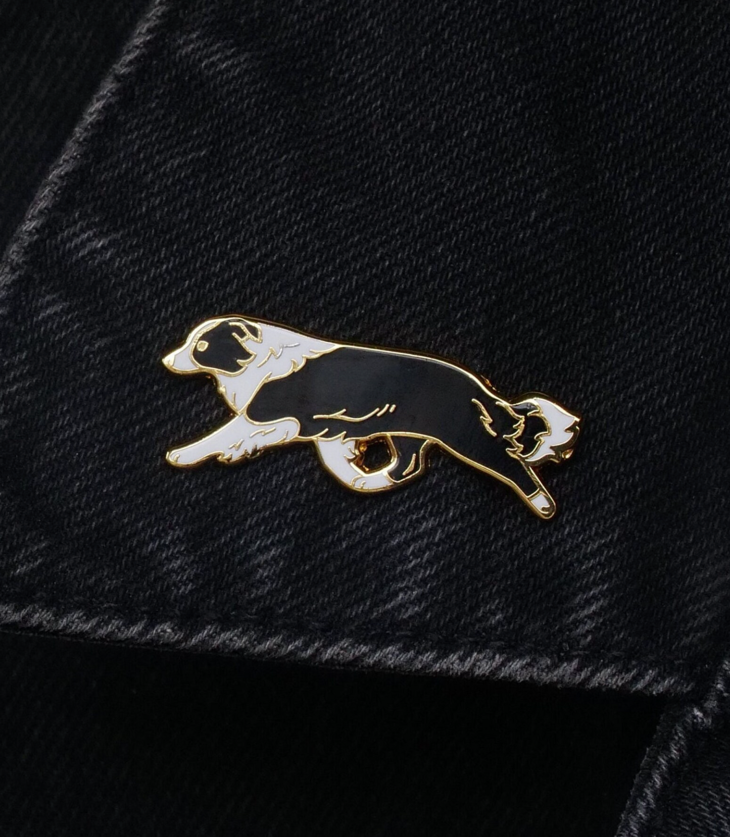 Border Collie Enamel Pin