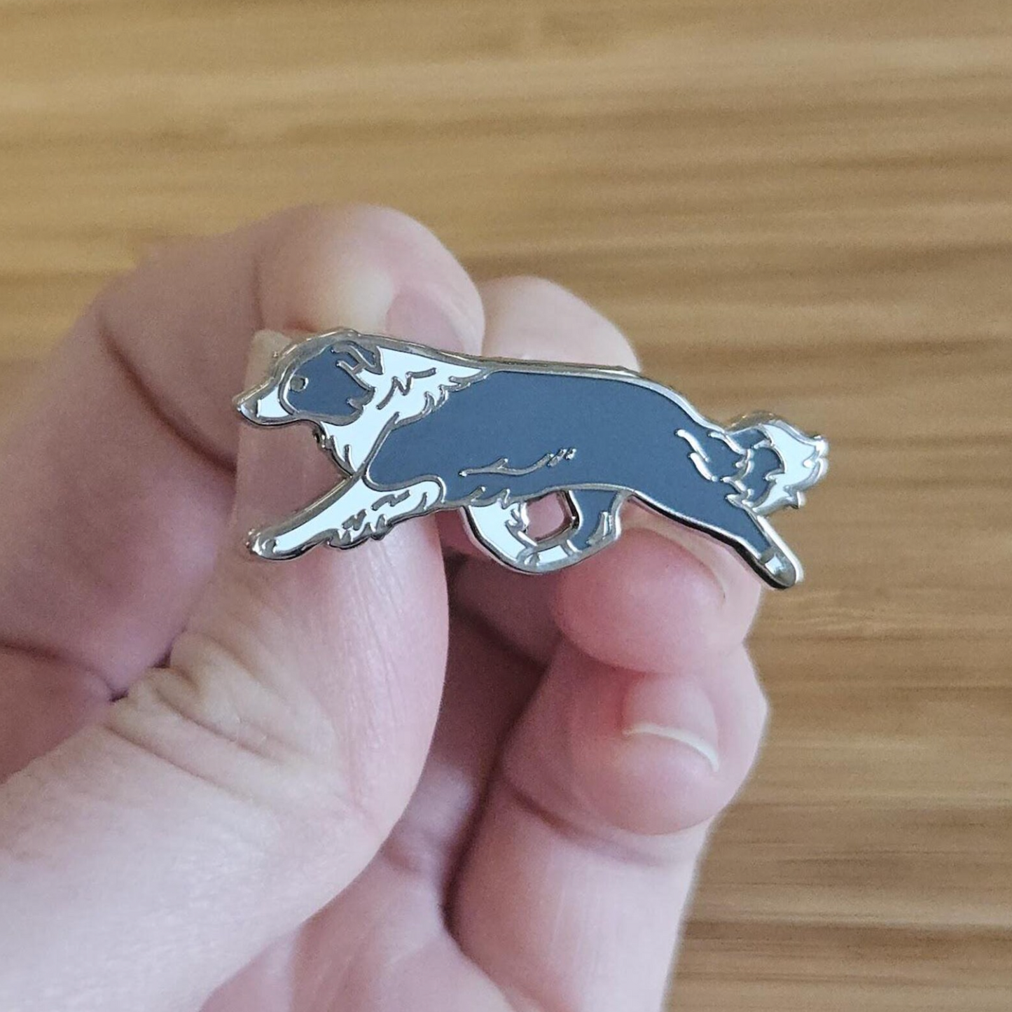 Border Collie Enamel Pin