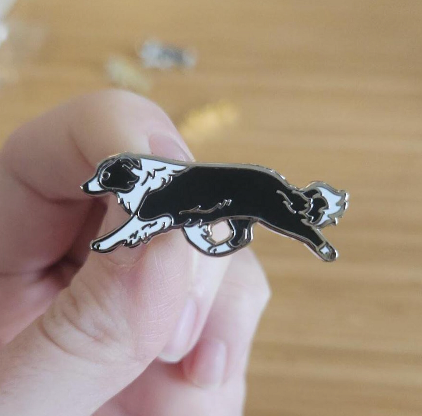 Border Collie Enamel Pin