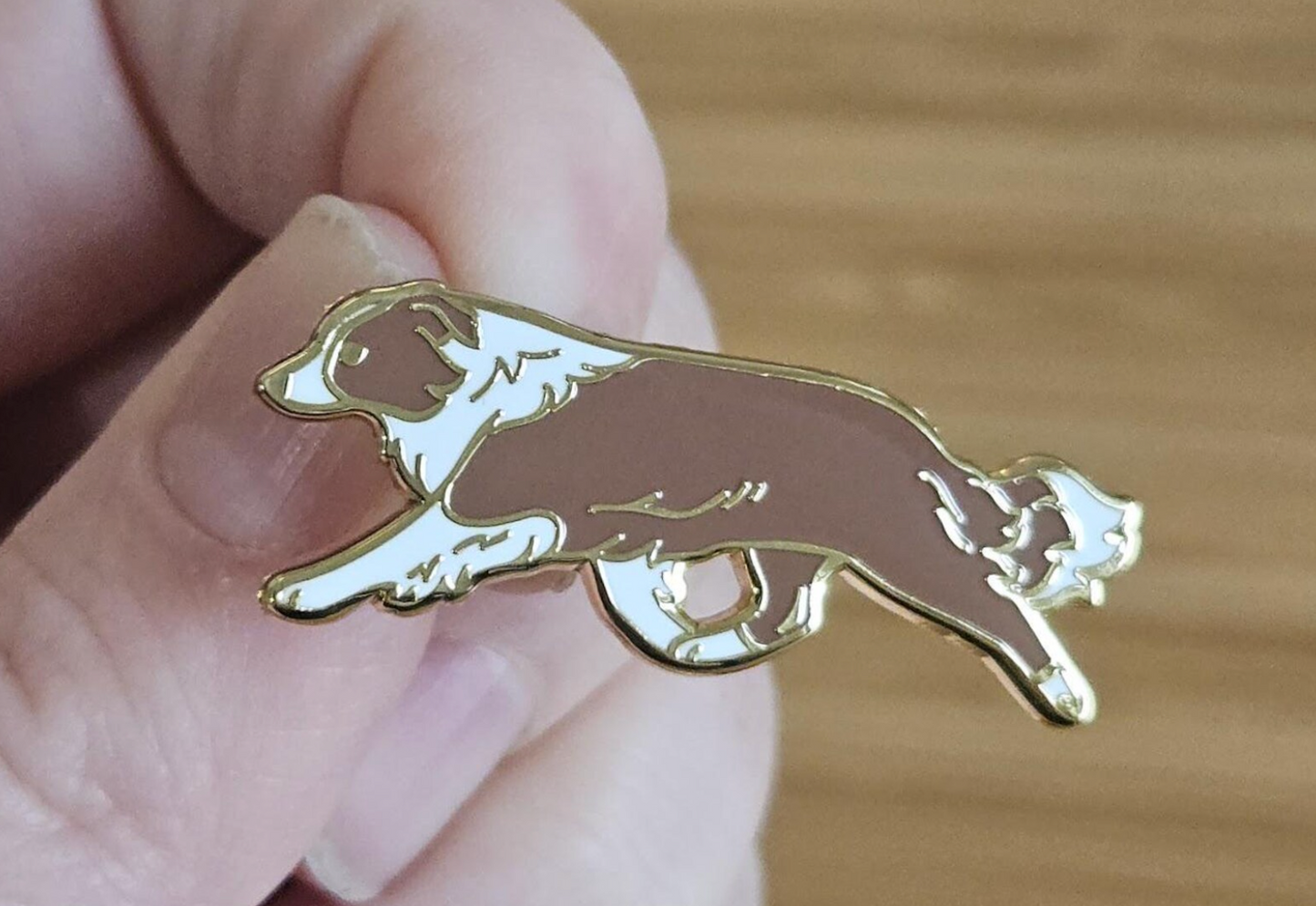 Border Collie Enamel Pin
