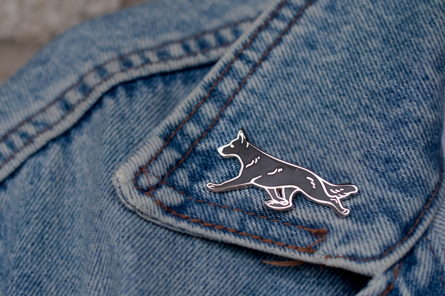 German Shepherd Enamel Pin