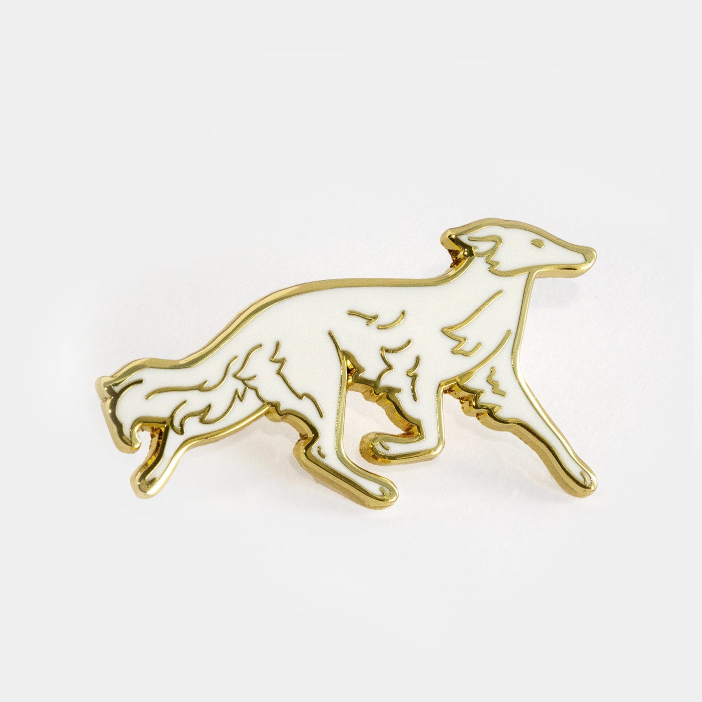 Silken Windhound Enamel Pin