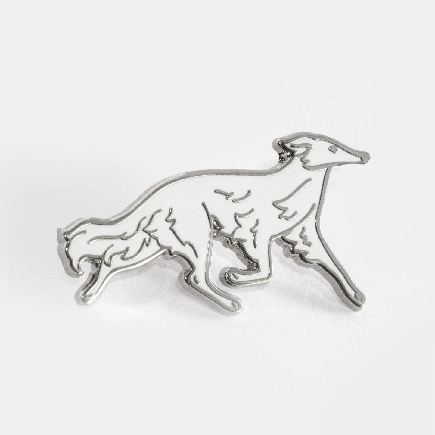 Silken Windhound Enamel Pin