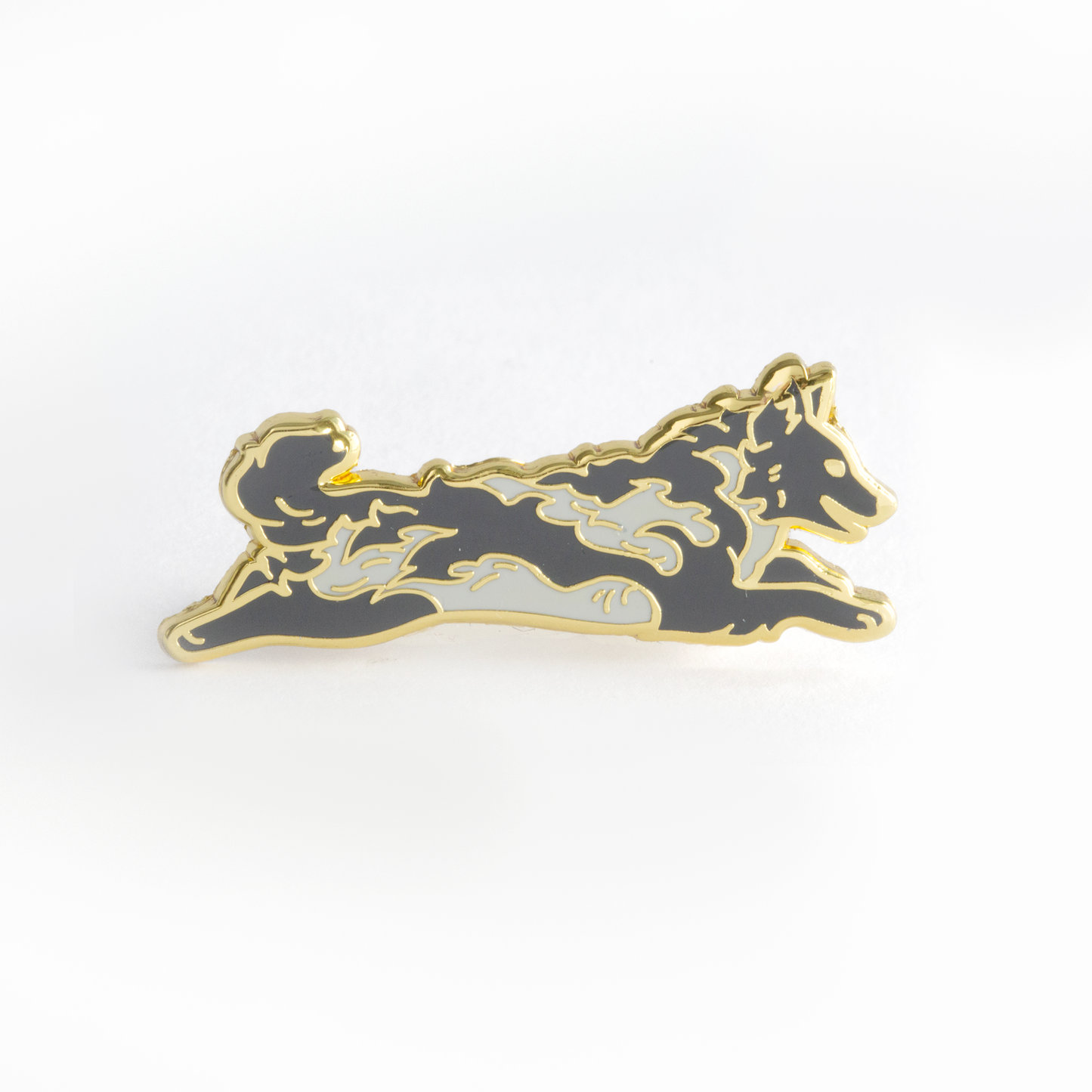 Merle Hungarian Mudi Enamel Pin