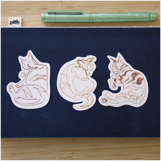 Tabby Cat Sticker Set