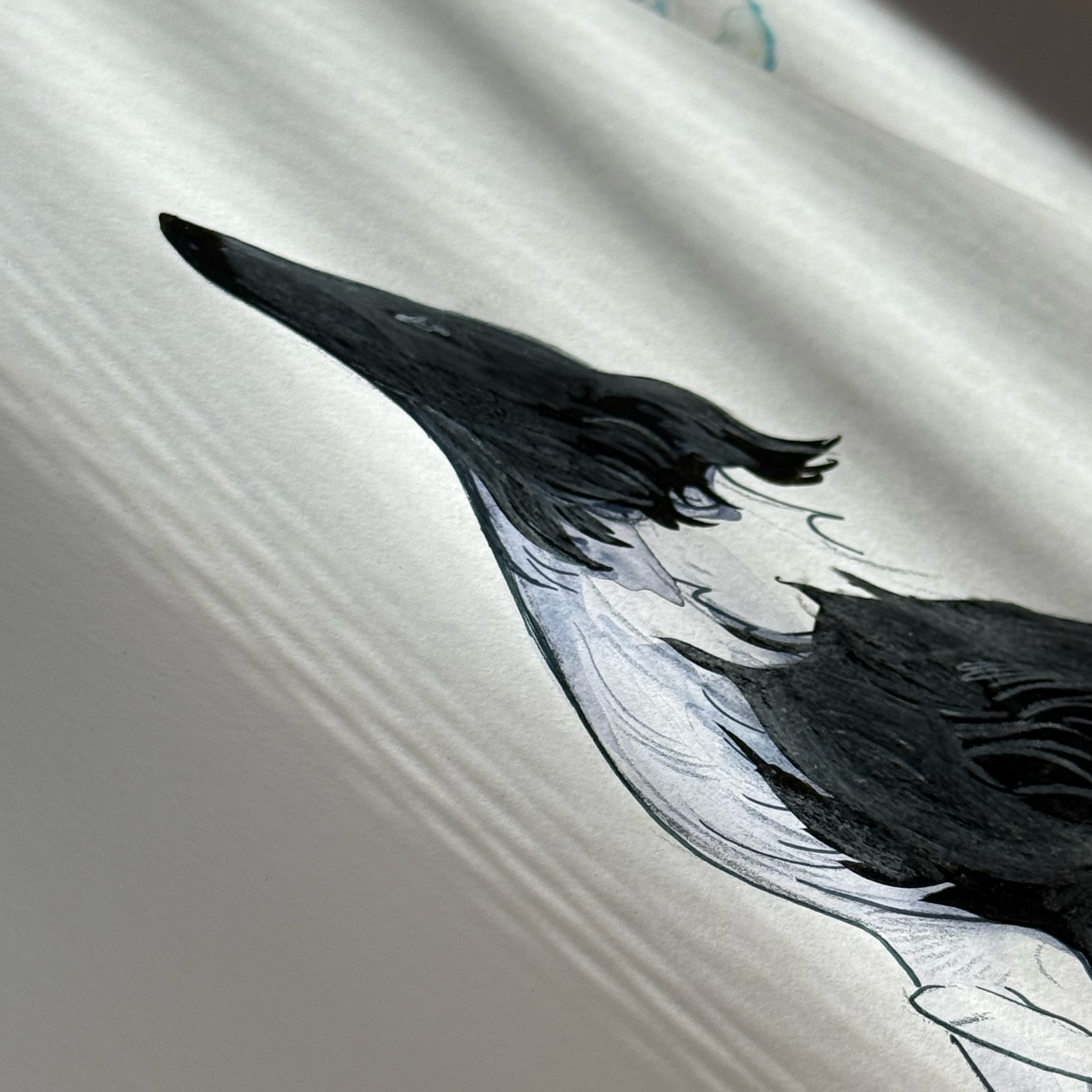 in a flash of black and white (A4)