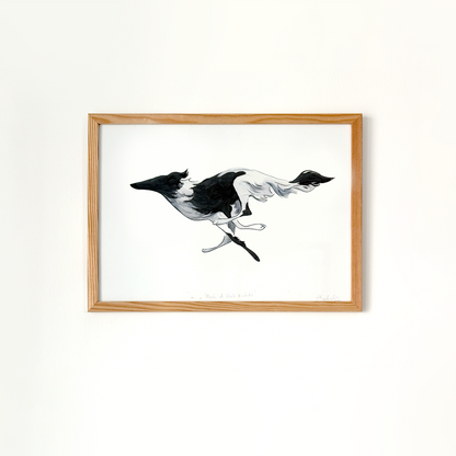 in a flash of black and white (A4)