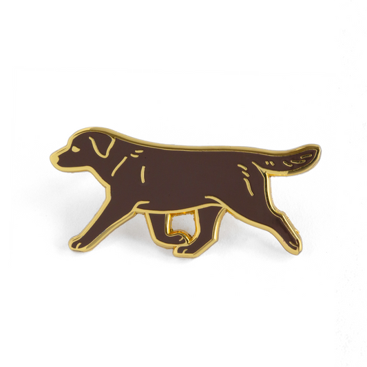 Labrador Retriever Pin - Chocolate