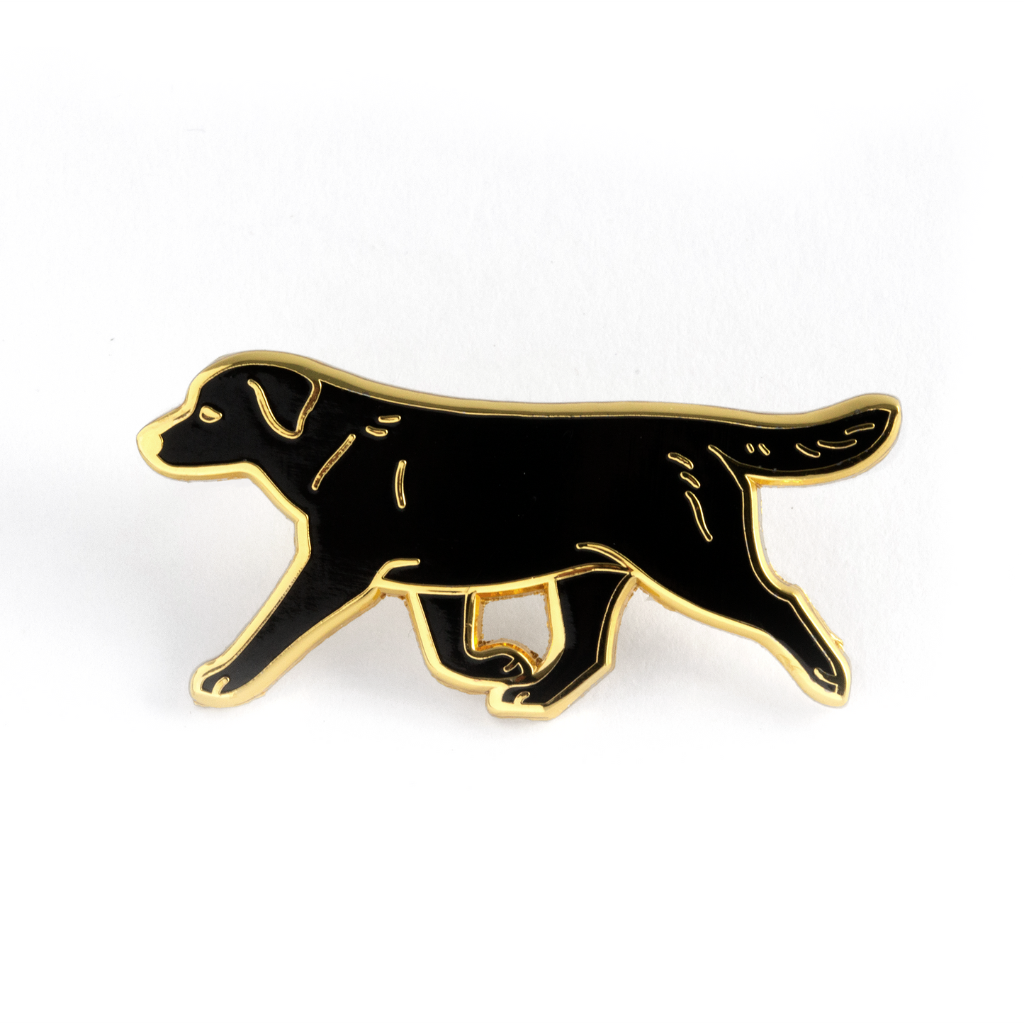 Labrador Retriever Pin - Black