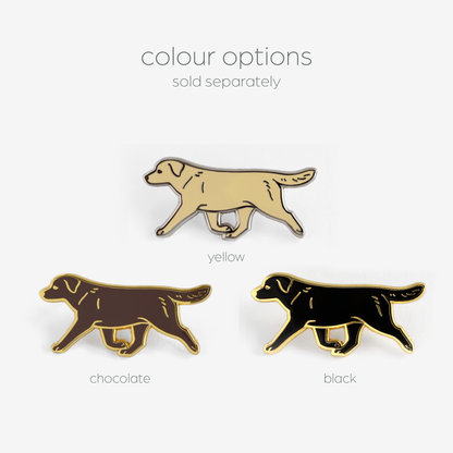 Labrador Retriever Pin - Black