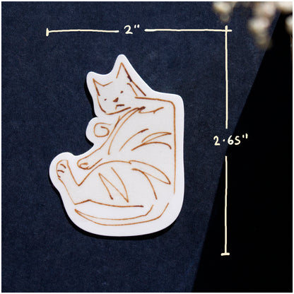 Tabby Cat Sticker