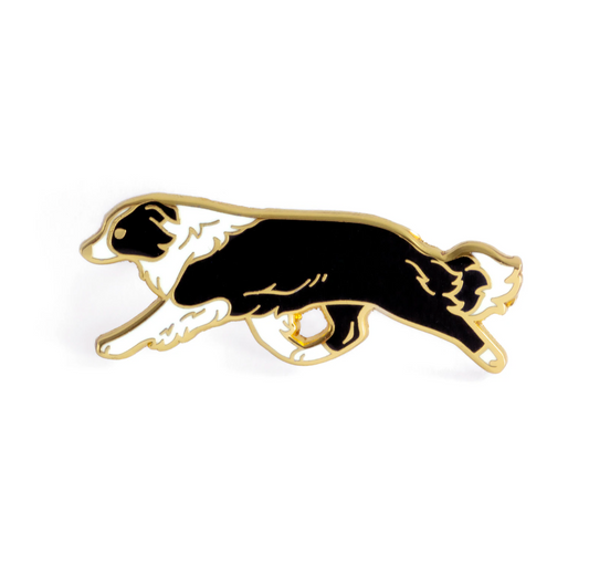 Border Collie Enamel Pin