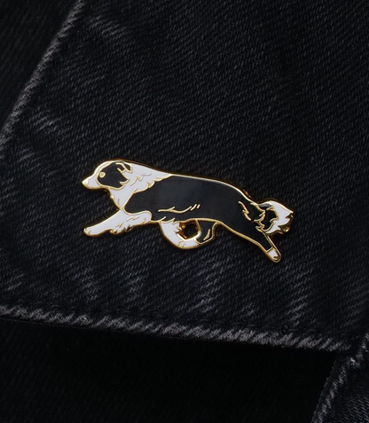 Border Collie Enamel Pin