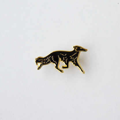 Silken Windhound Pin - Black