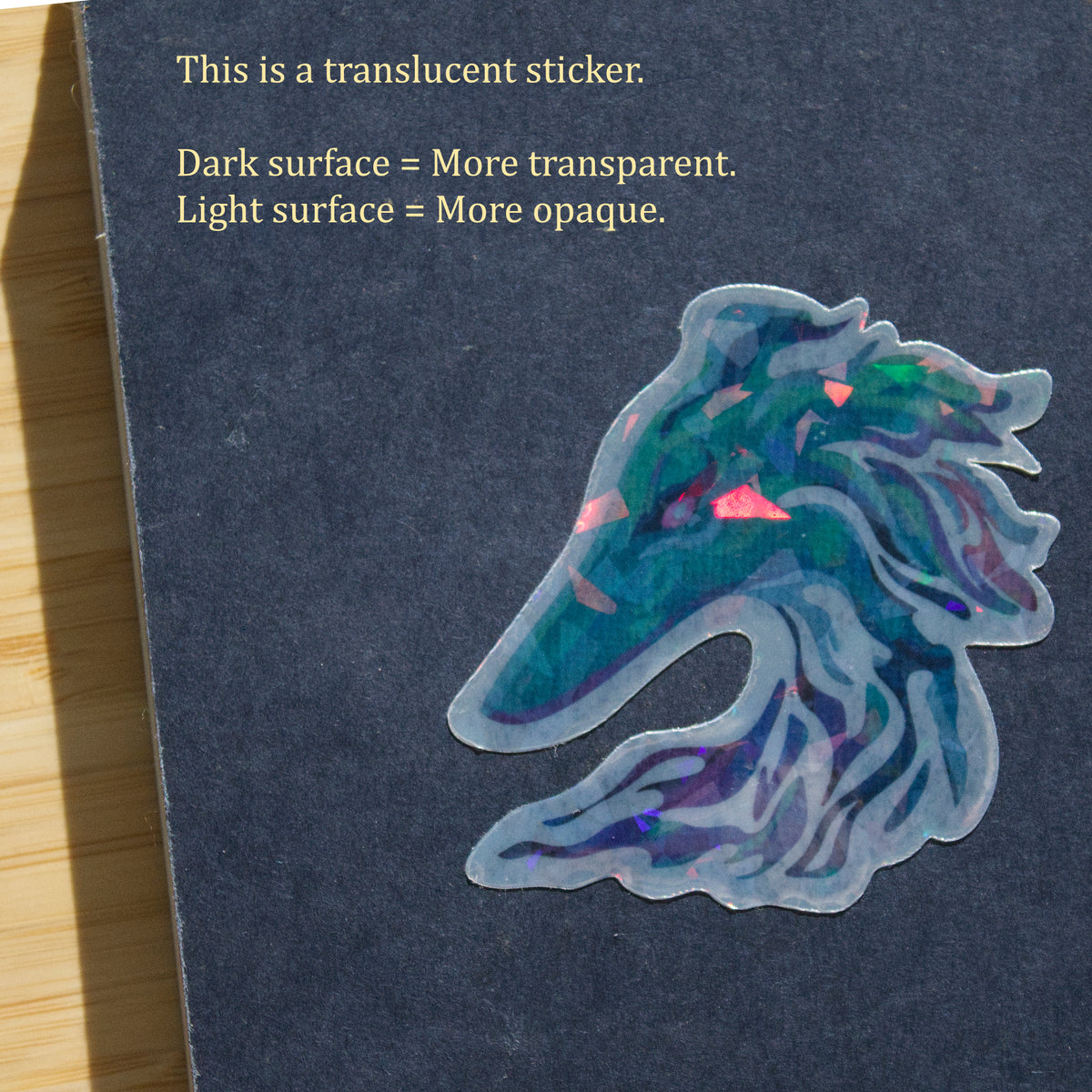Aurora Silken Windhound Clear Sticker