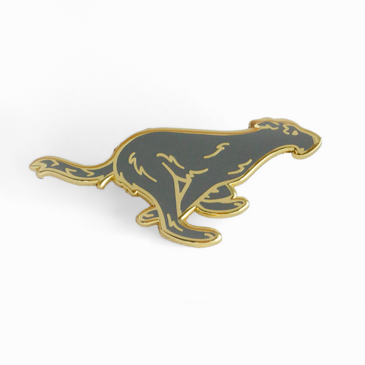 Irish Wolfhound Pin - Grey