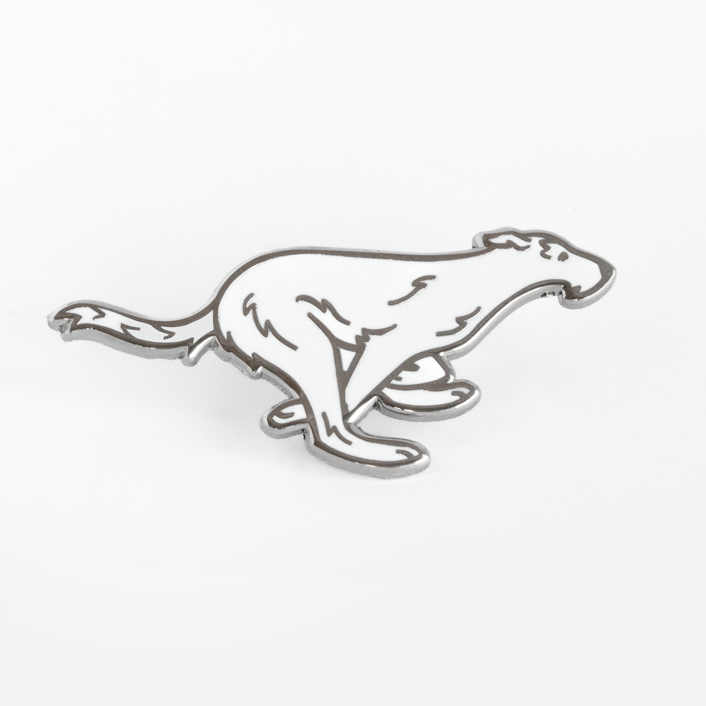 Irish Wolfhound Pin - White