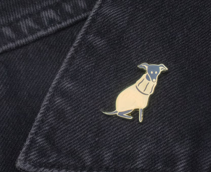 Sweater Sighthound Pin - Blue