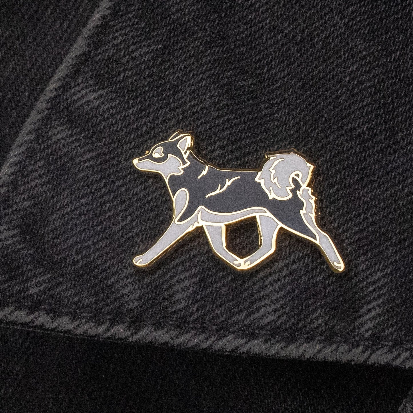 Alaskan Klee Kai Pin - Black