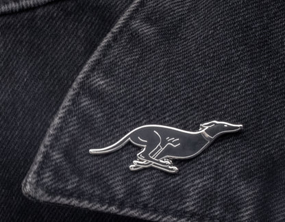 Greyhound Pin - Black