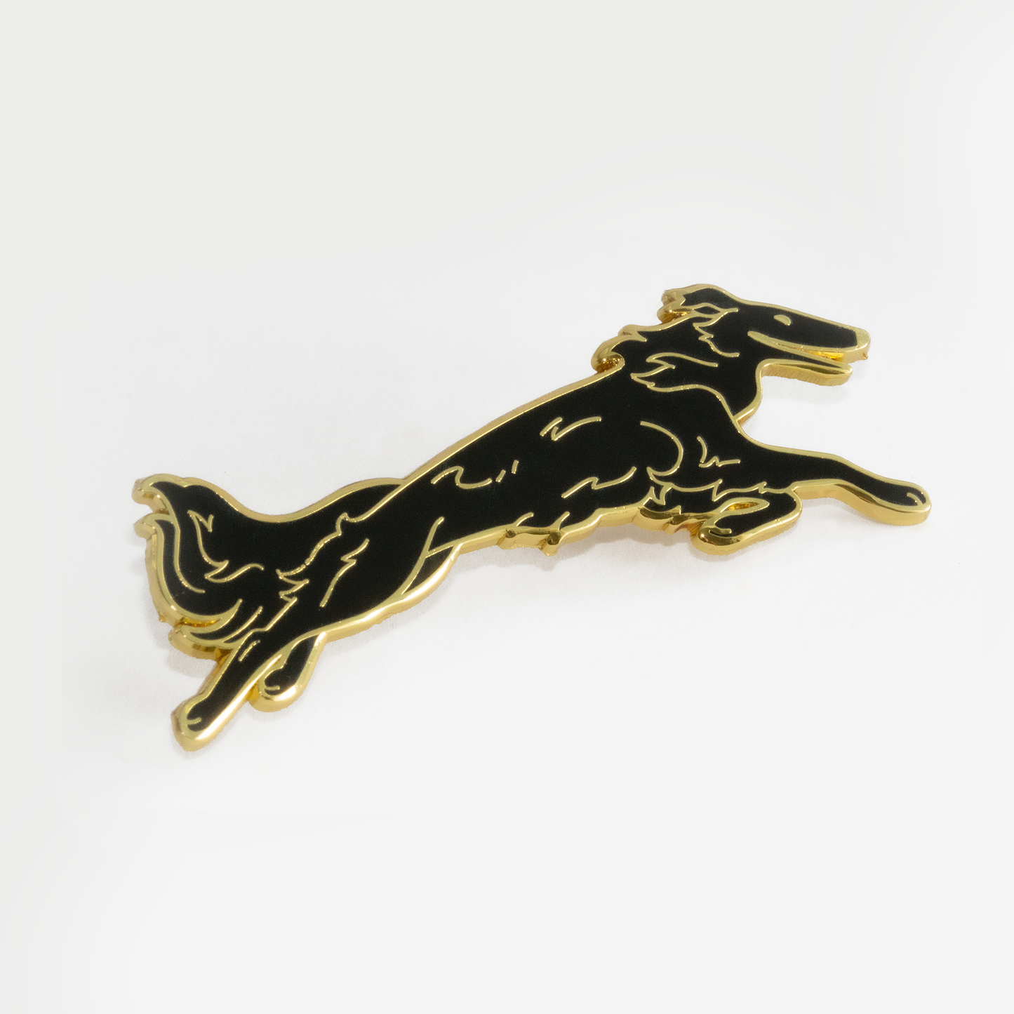 Borzoi - Black Pin