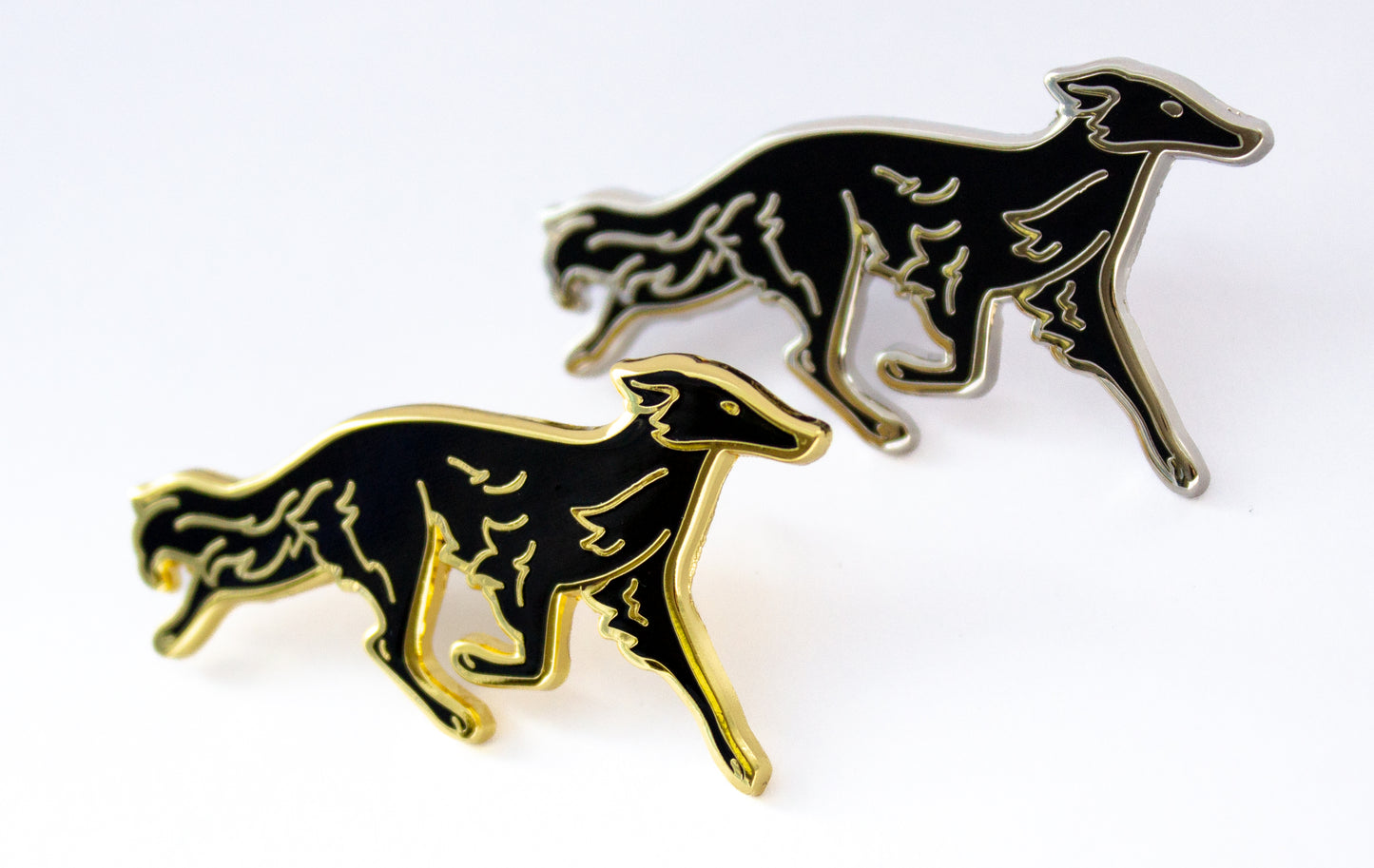 Silken Windhound Pin - Black