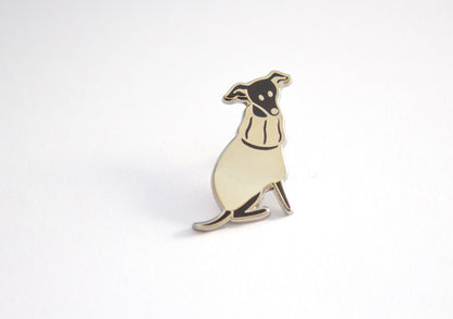 Sweater Sighthound Pin - Black