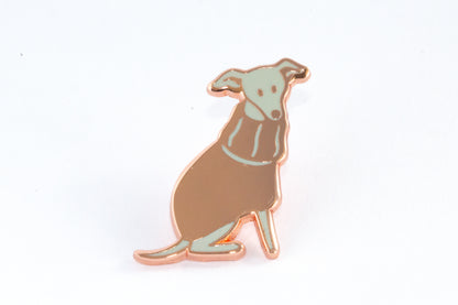 Sweater Sighthound Pin - White