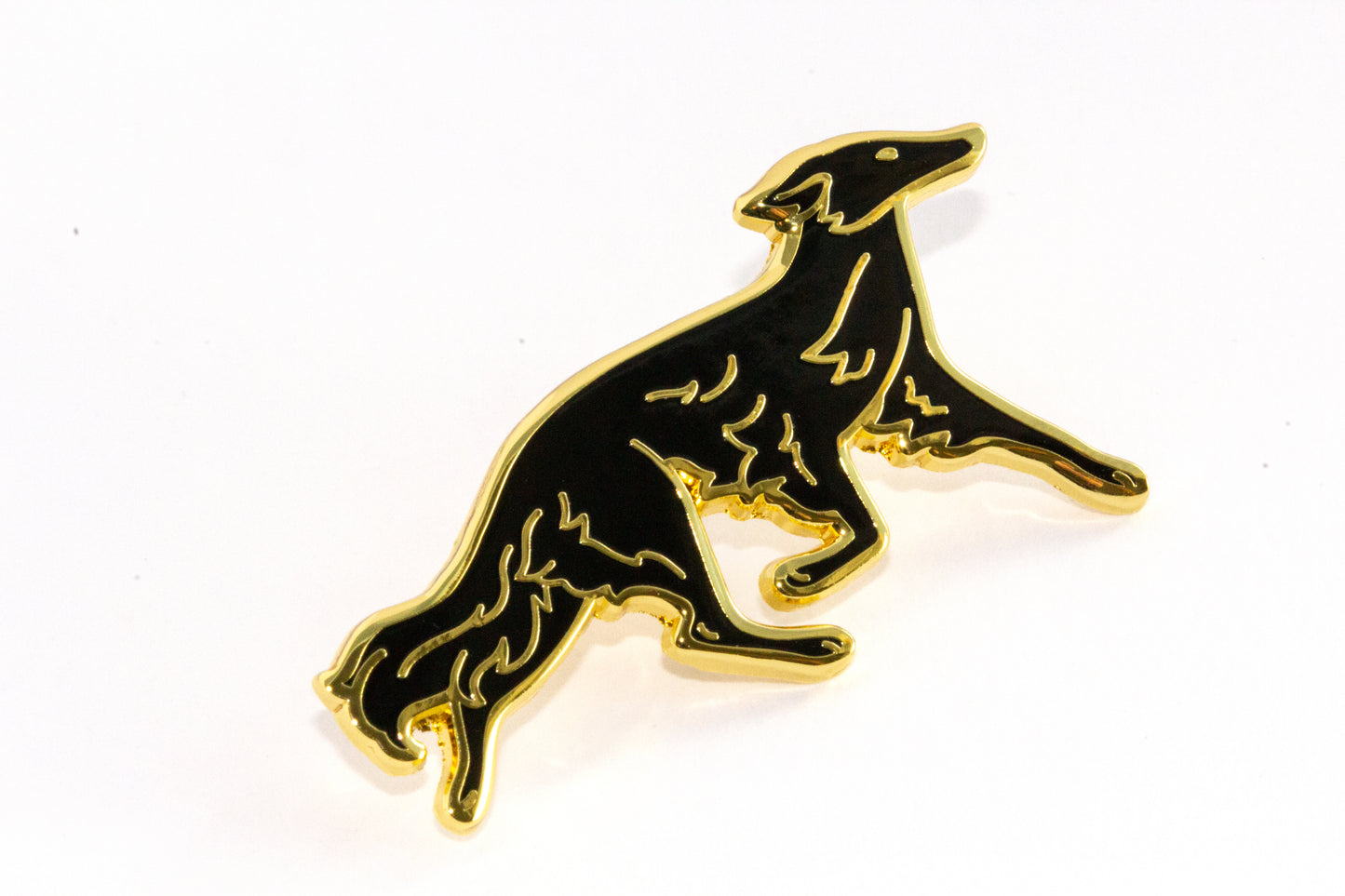 Silken Windhound Pin - Black