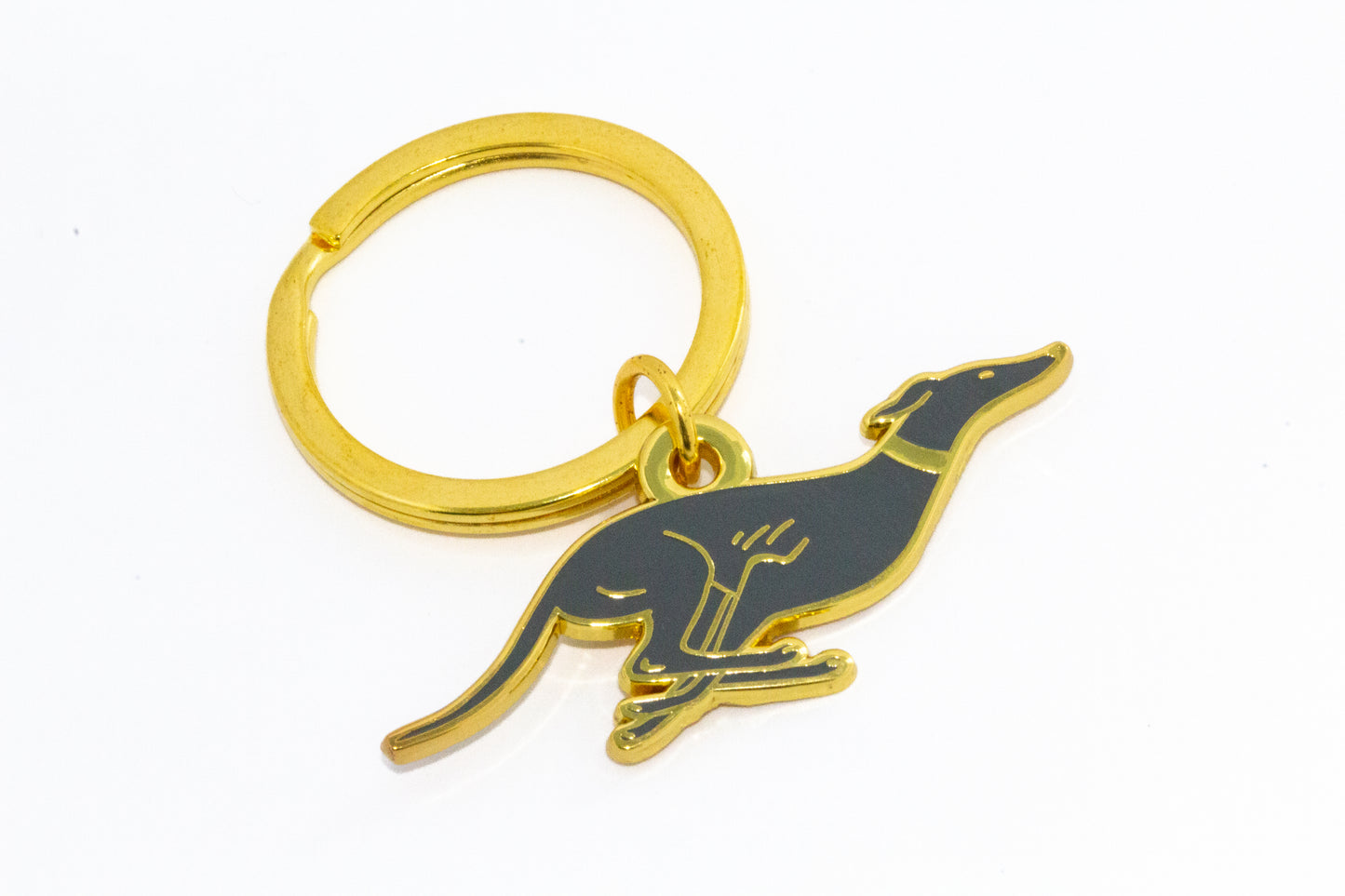 Greyhound Keychain - Blue