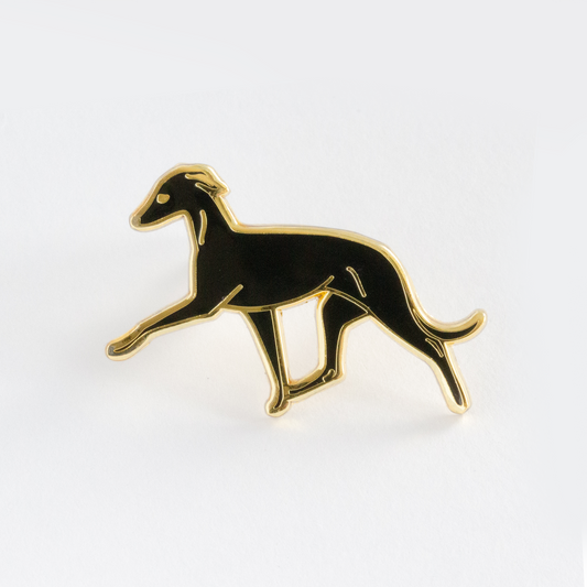 Italian Greyhound Pin - Black