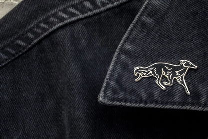 Silken Windhound Enamel Pin