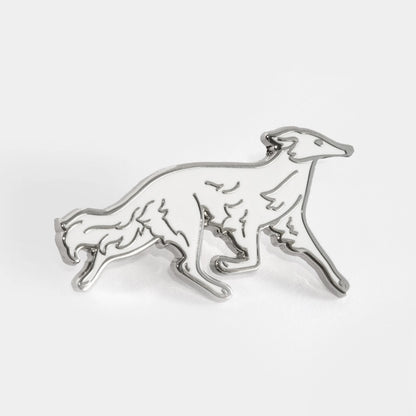 Silken Windhound Enamel Pin