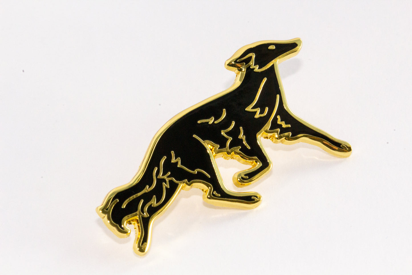 Silken Windhound Pin - Black